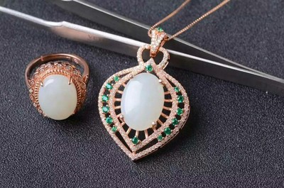 天然和田玉套装 传世之珍，东方雅韵