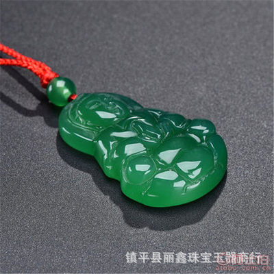 丽鑫珠宝玉器 天然水晶与绿玛瑙观音吊坠的精湛工艺
